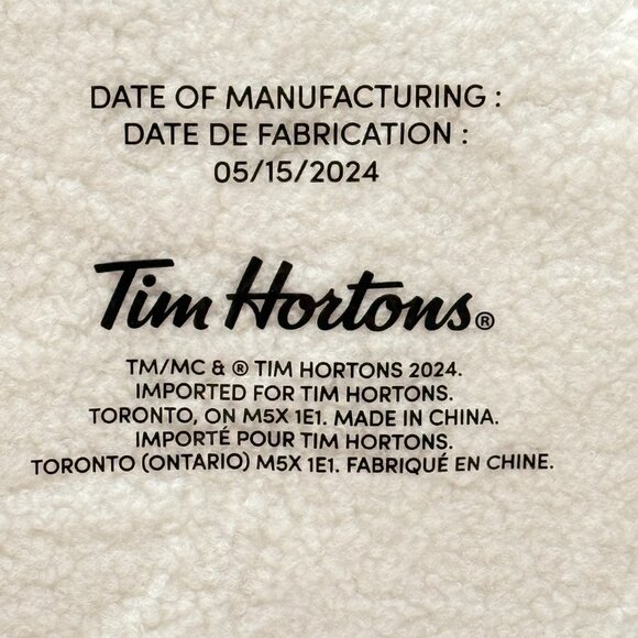 Tim Hortons Ghost Pillow Coffee Shop Canada Halloween NEW Sealed 2024 - Picture 4 of 8